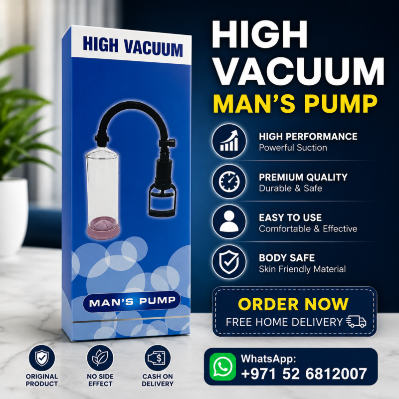 High Vacuum Penis Enlargement Pump